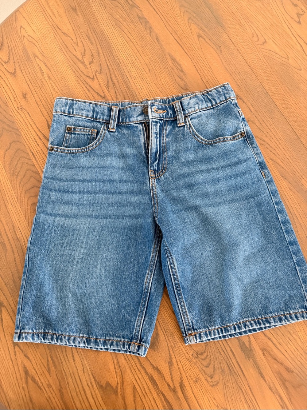 Kids Denim Shorts in Light Blue Wash